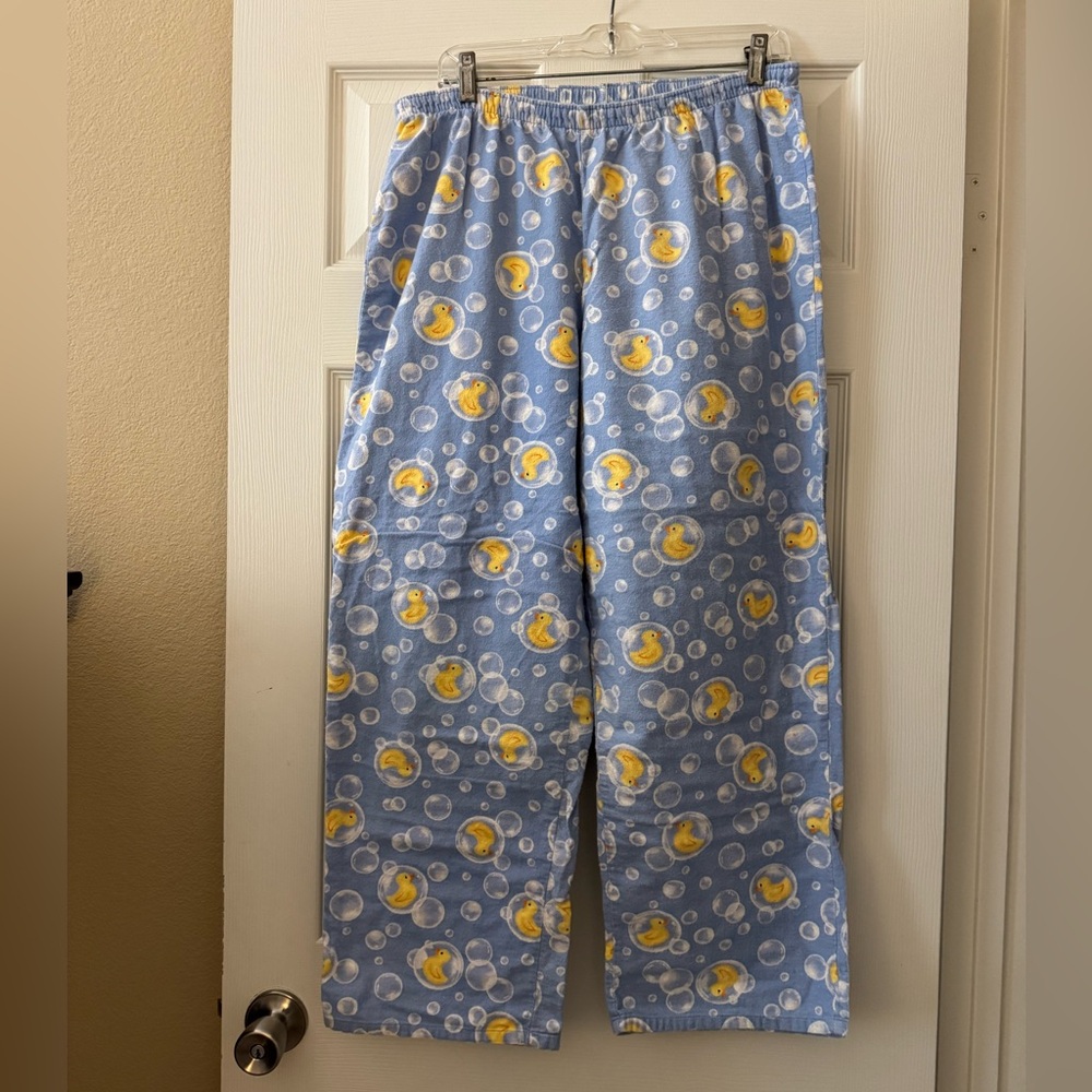 “Rubber Duckies & Bubbled” Flannel Pj/Lounge Pant